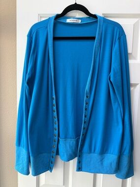 Nenona - Blue Open Cardigan Sweater